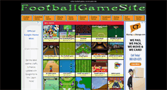Desktop Screenshot of footballgamesite.com