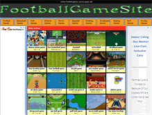 Tablet Screenshot of footballgamesite.com